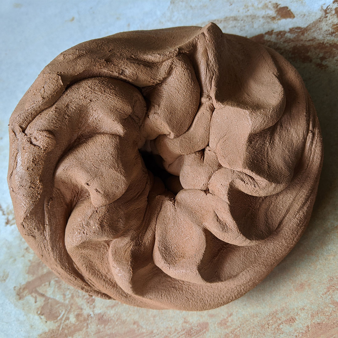 Toni Warburton Artist. Process, Limpet footed cup saltwater series