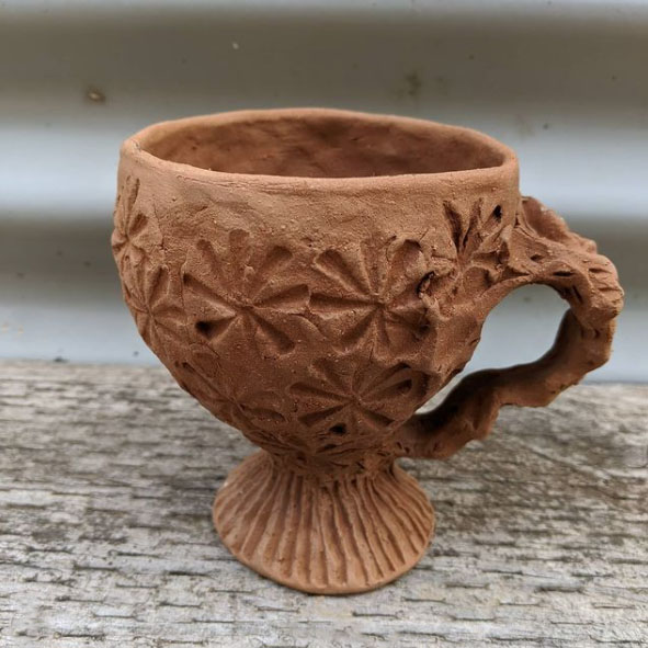 Toni Warburton, work in progress. Ceramic cups