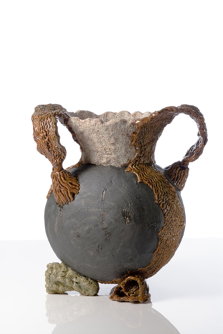 Toni Warburton, Artist. Ceramic Artworks, Vases for Sea Water (Triptych) 2009